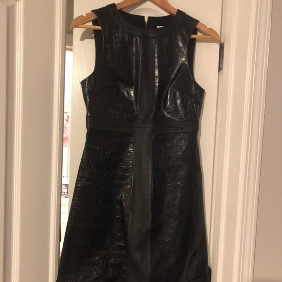 Michael Kors A-line faux leather dress - Picture 1 of 5